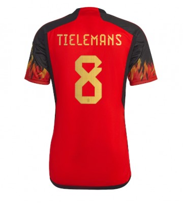 Belgia Youri Tielemans #8 Hjemmedrakt VM 2022 Kortermet